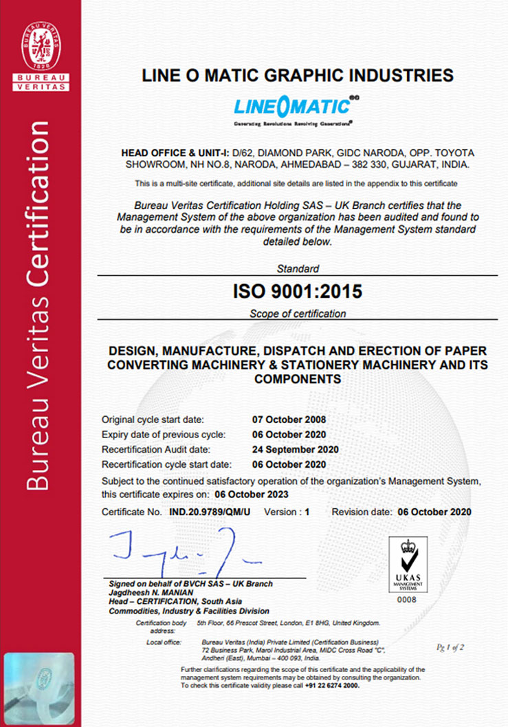 Certification of Bureau Veritas