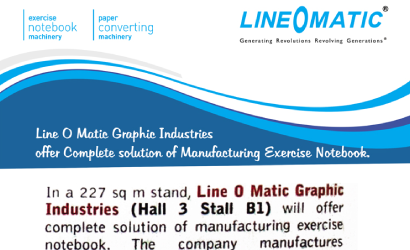 Lineomatic India Pvt. Ltd. offer a complete solution of Manufacturing Exercise Notebooks 