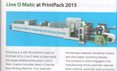 9000 visitors have visited Lineomatic stall @ Print Pack India 2015 