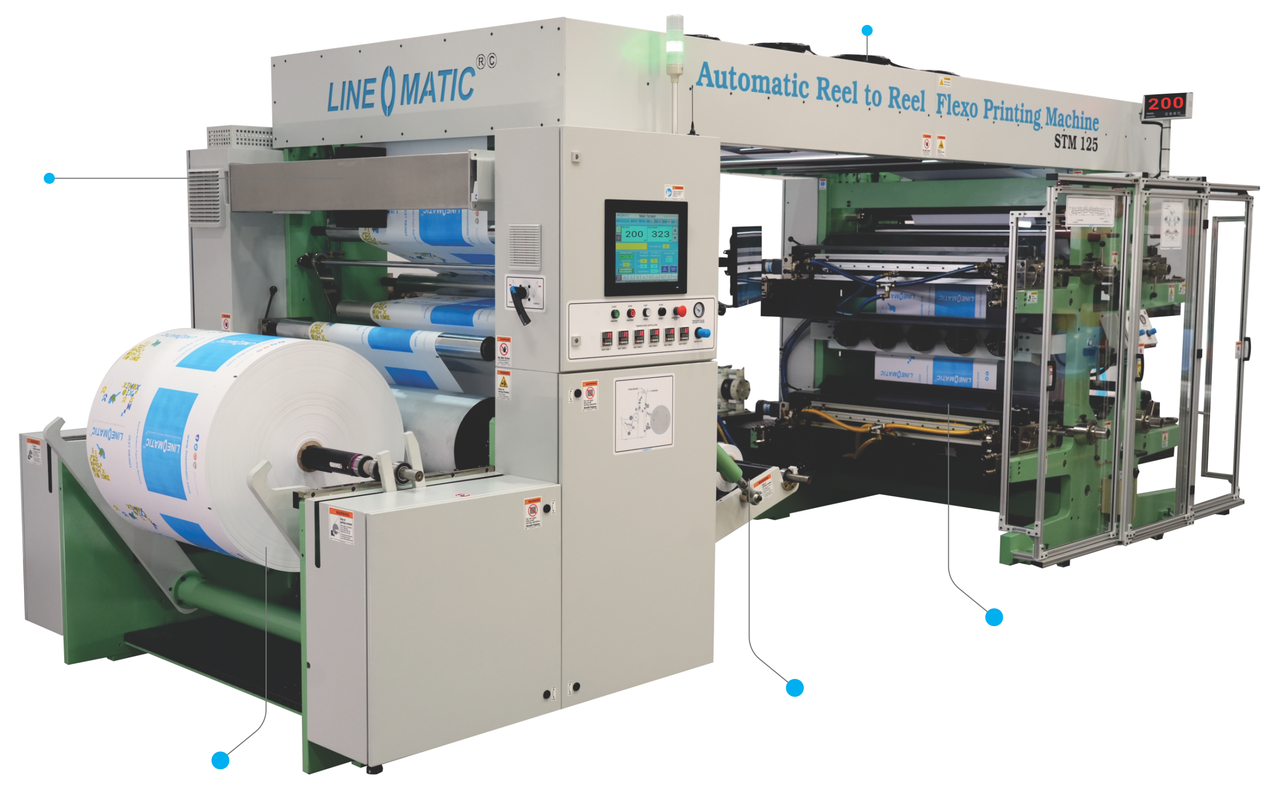 Automatic Reel To Reel Flexo Printing Machine 